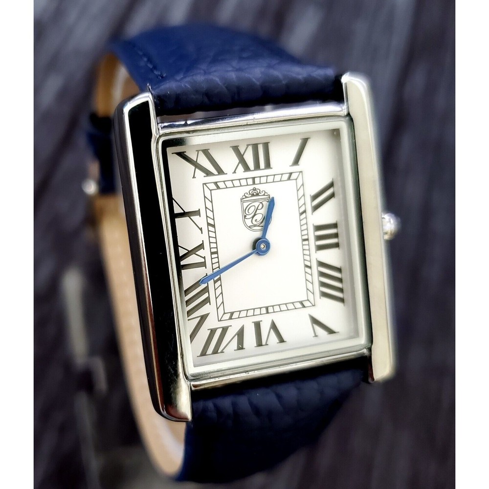 Classic Pierre Lucerne 1888 Swiss Inspired Mens Iconic Designer Tank Dress Watch